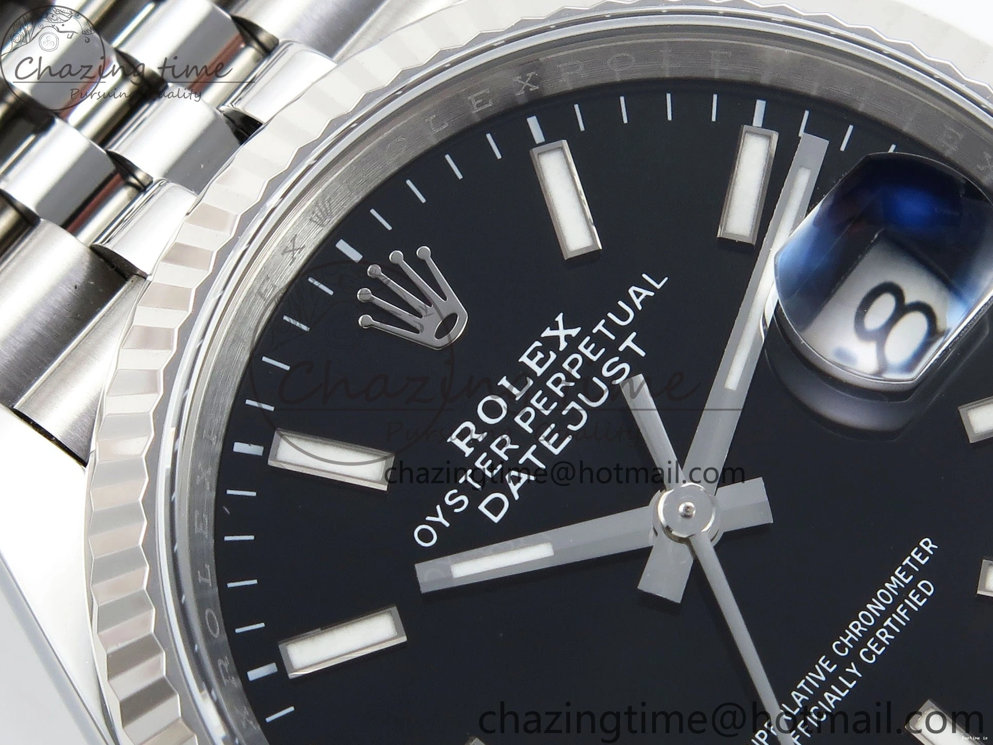 0105 DateJust 36 126234 APF 1:1 Best Edition 904L Steel Black Sitck Dial on SS Jubilee Bracelet VR UrbanStyle 1584